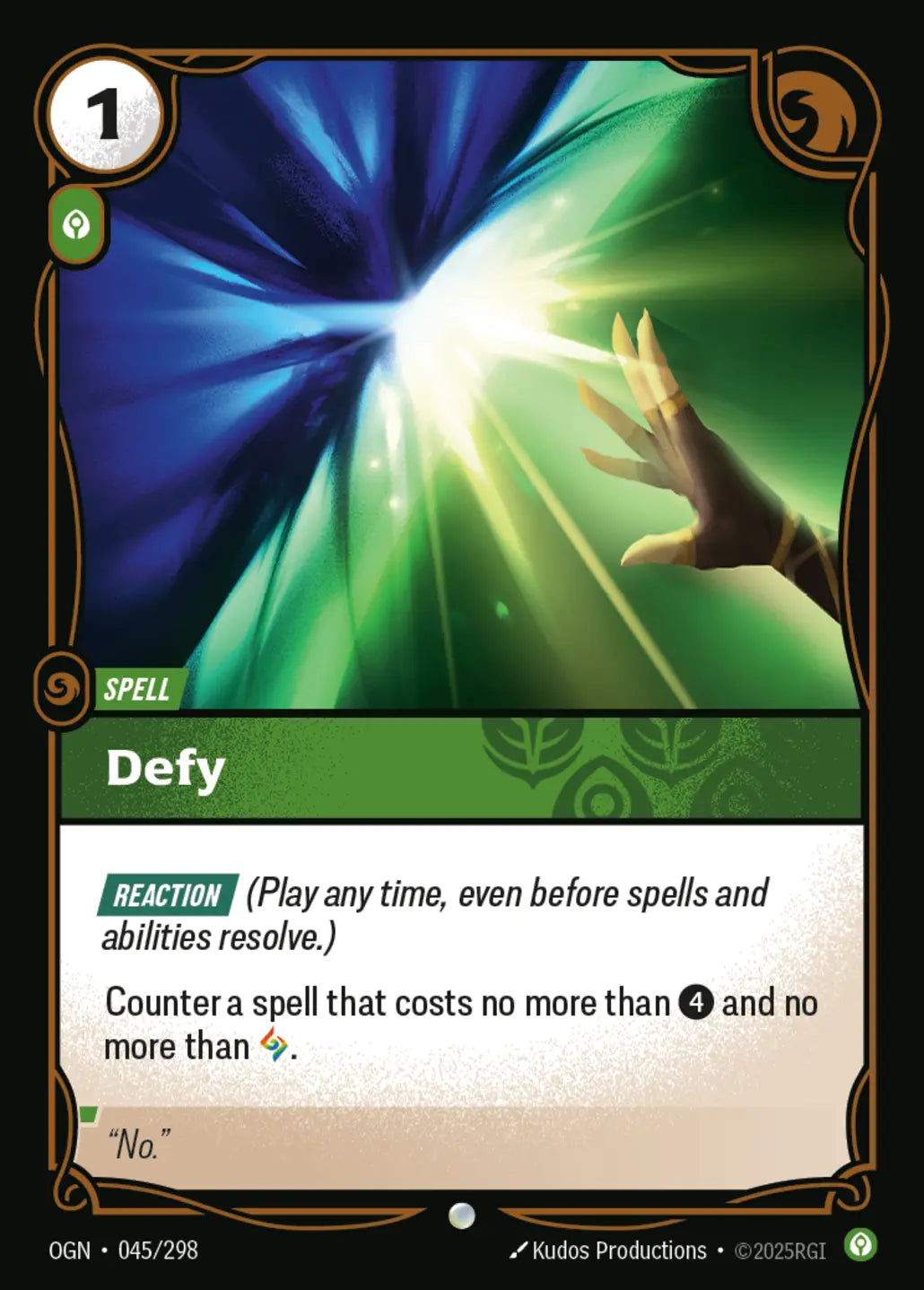 (045/298) Riftbound TCG Origins Single: Defy Holo Common