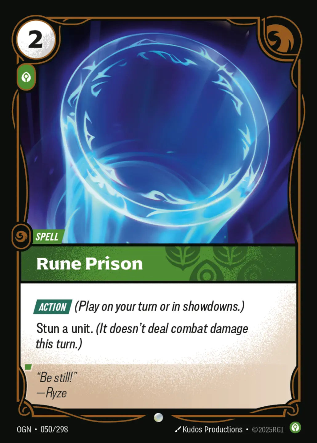 (050/298) Riftbound TCG Origins Single: Rune Prison  Common