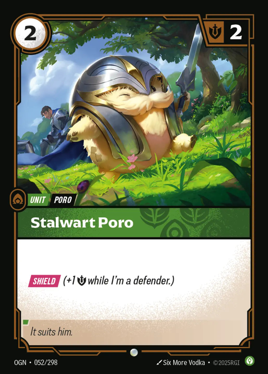 (052/298) Riftbound TCG Origins Single: Stalwart Poro  Common