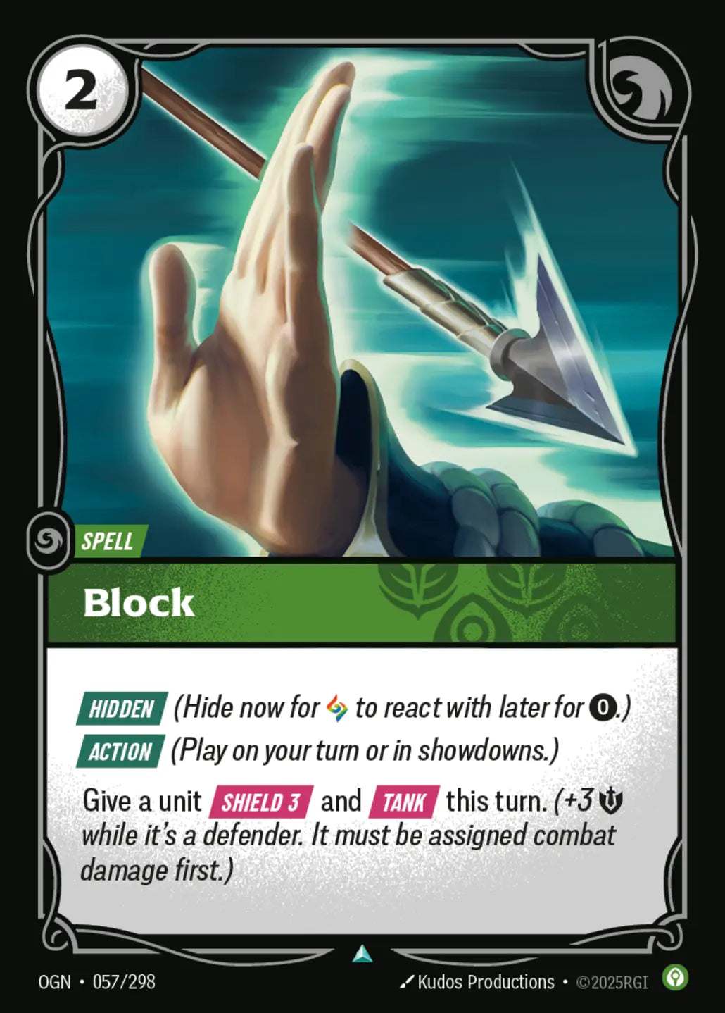 (057/298) Riftbound TCG Origins Single: Block  Uncommon