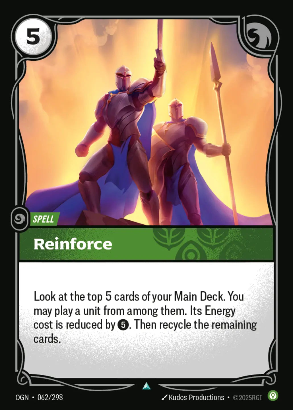 (062/298) Riftbound TCG Origins Single: Reinforce Holo Uncommon