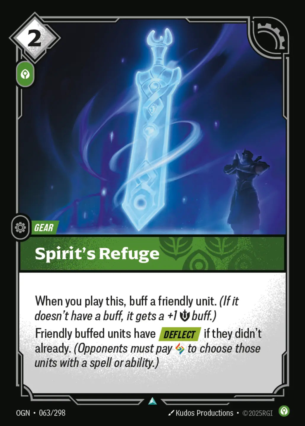 (063/298) Riftbound TCG Origins Single: Spirit's Refuge Holo Uncommon