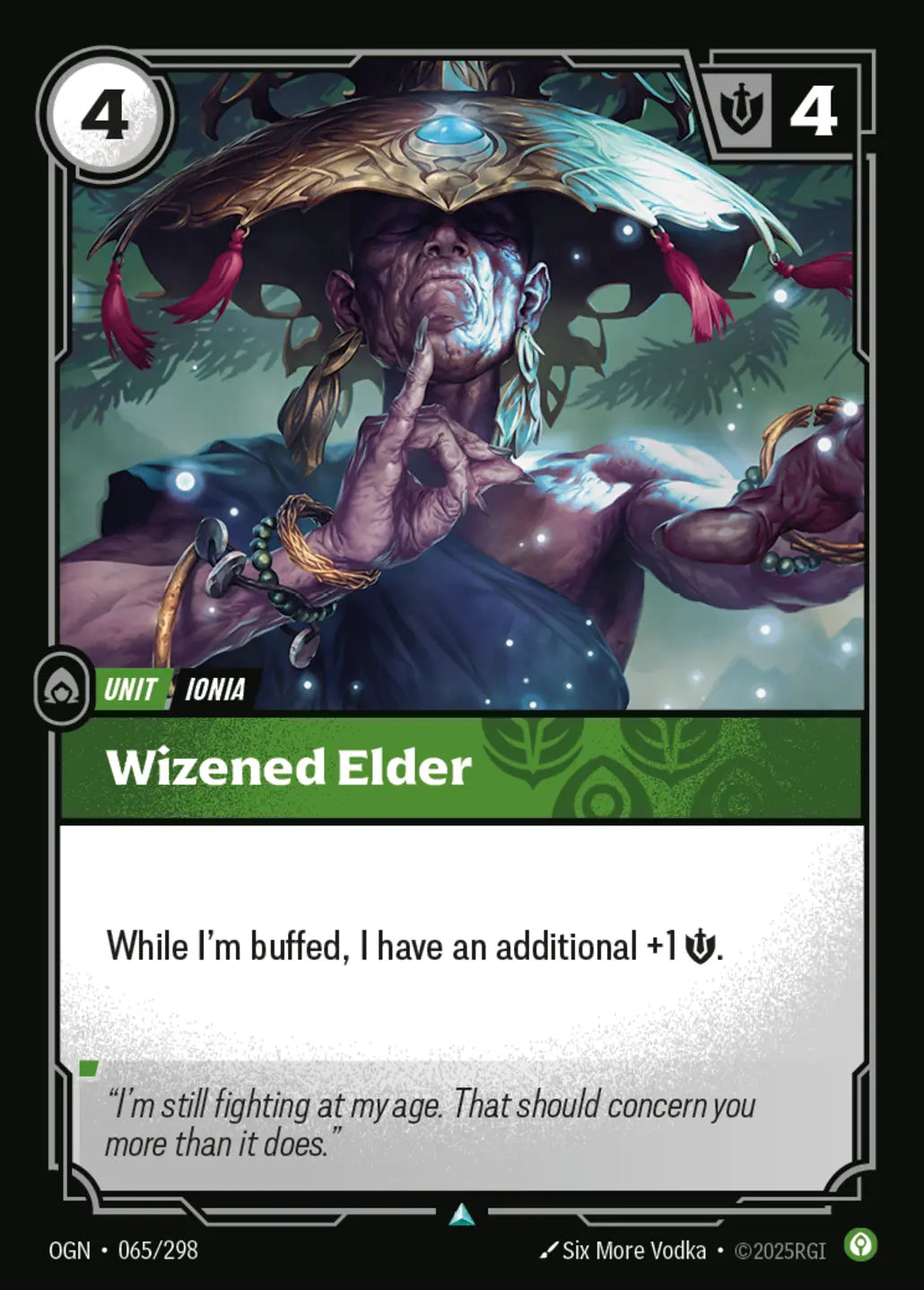 (065/298) Riftbound TCG Origins Single: Wizened Elder Holo Uncommon