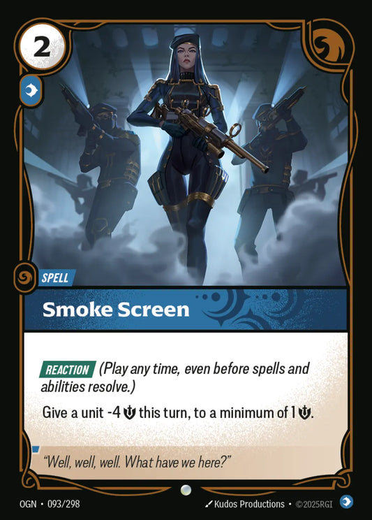 (093/298) Riftbound TCG Origins Single: Smoke Screen Holo Common