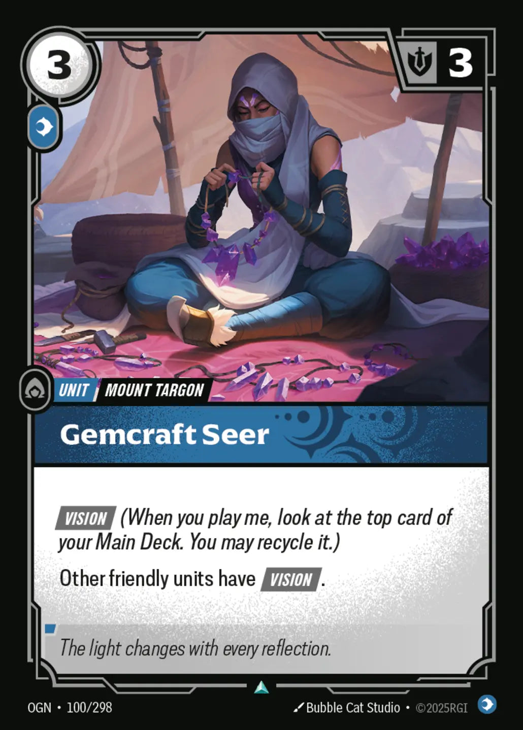 (100/298) Riftbound TCG Origins Single: Gemcraft Seer  Uncommon