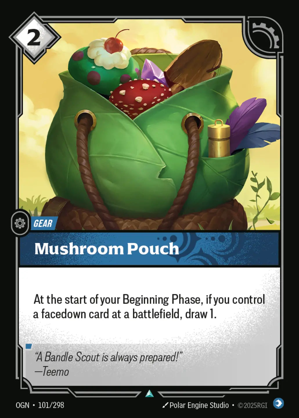 (101/298) Riftbound TCG Origins Single: Mushroom Pouch Holo Uncommon