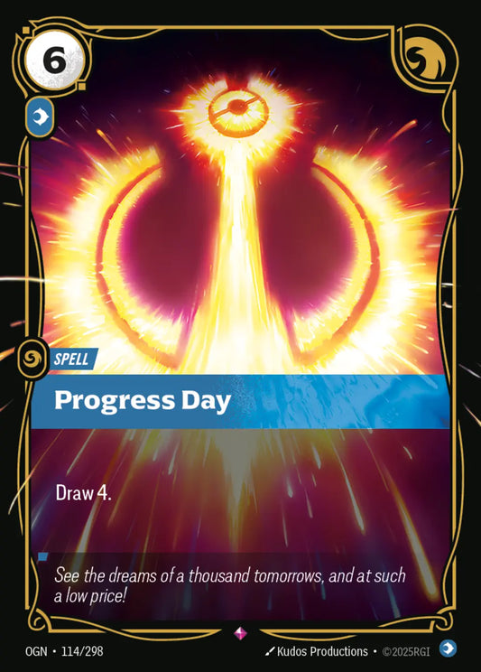 (114/298) Riftbound TCG Origins Single: Progress Day Holo Rare