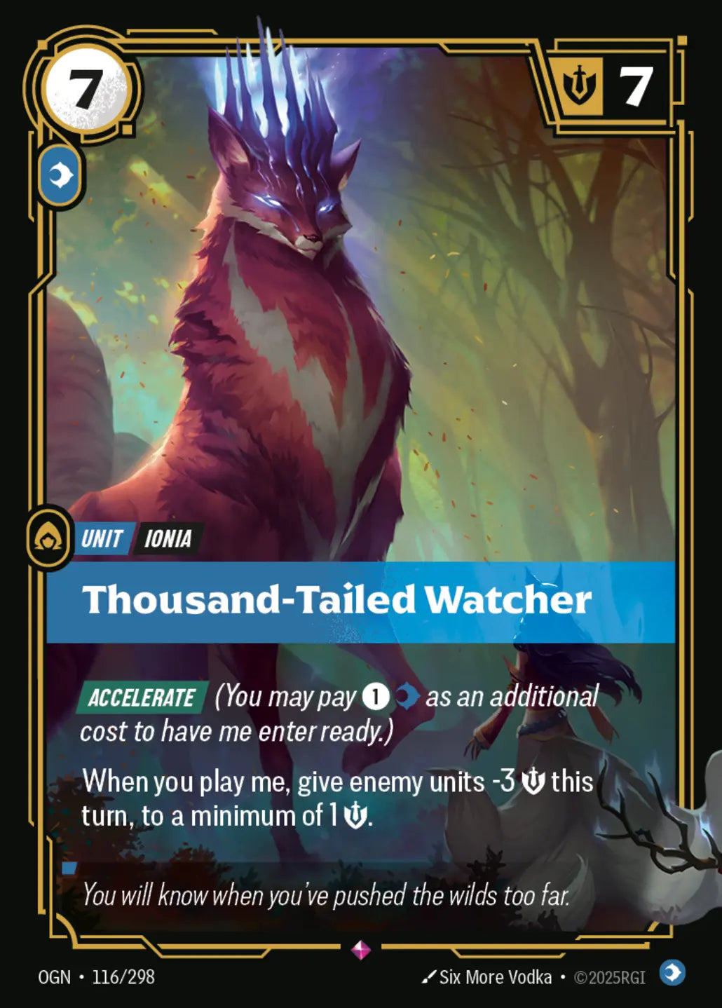 (116/298) Riftbound TCG Origins Single: Thousand-Tailed Watcher Holo Rare