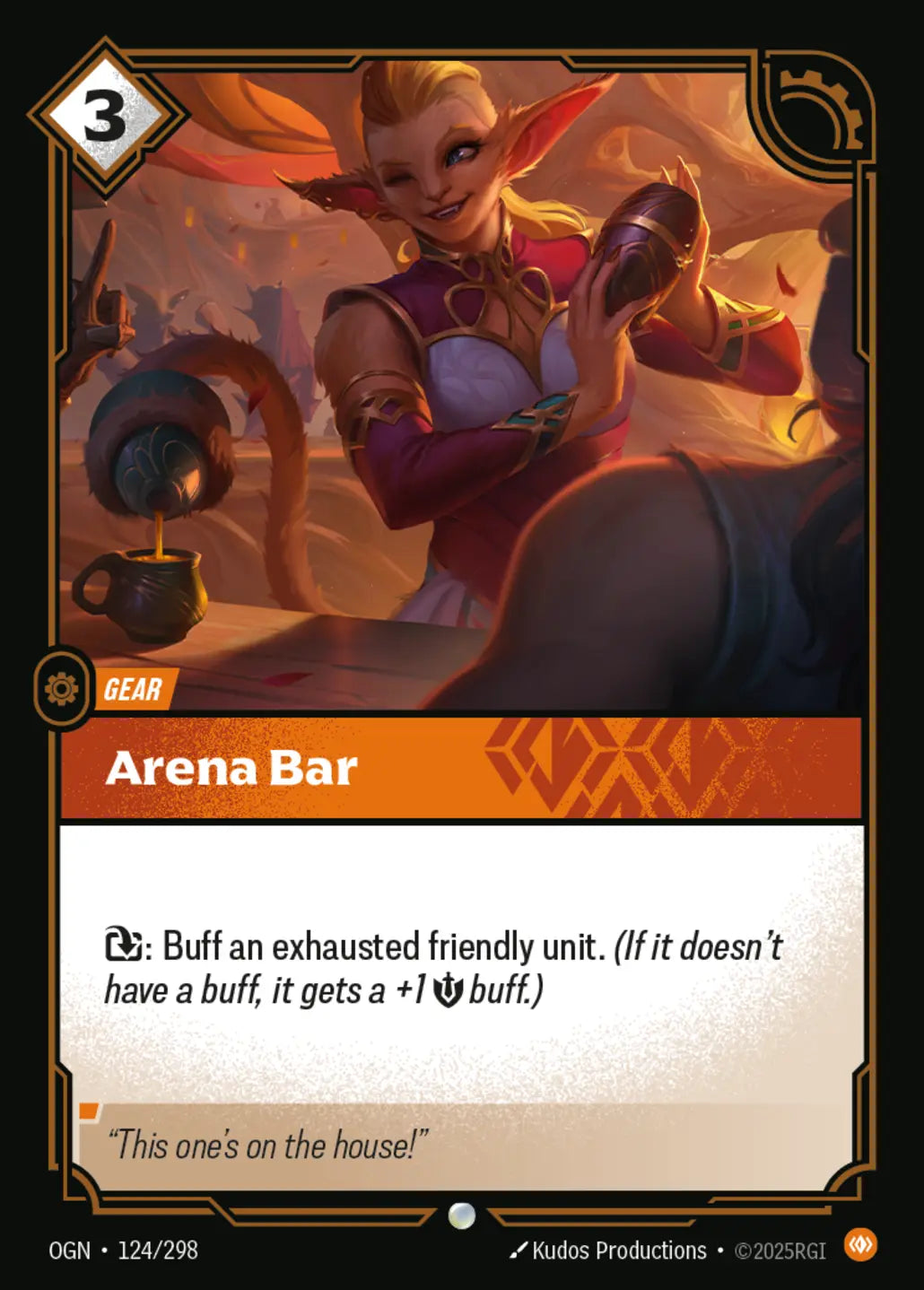 (124/298) Riftbound TCG Origins Single: Arena Bar Holo Common