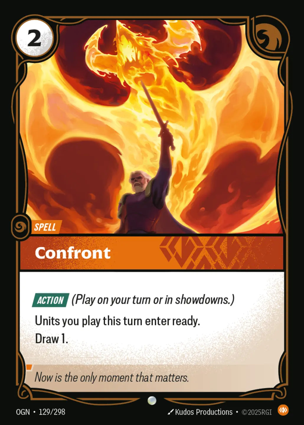 (129/298) Riftbound TCG Origins Single: Confront  Common