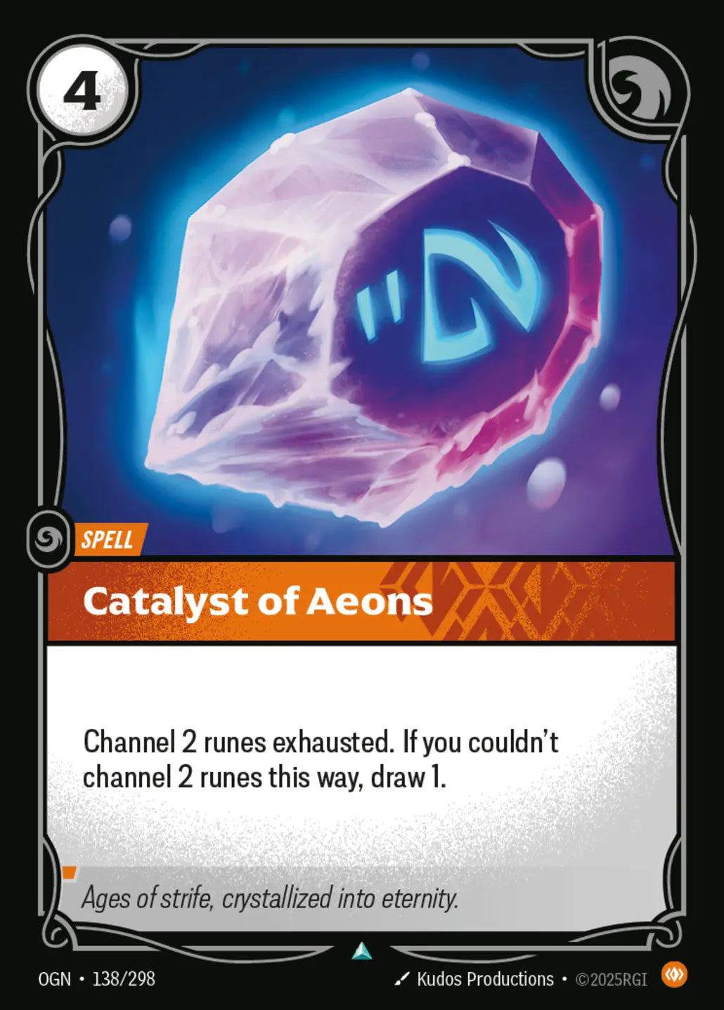 (138/298) Riftbound TCG Origins Single: Catalyst of Aeons Holo Uncommon