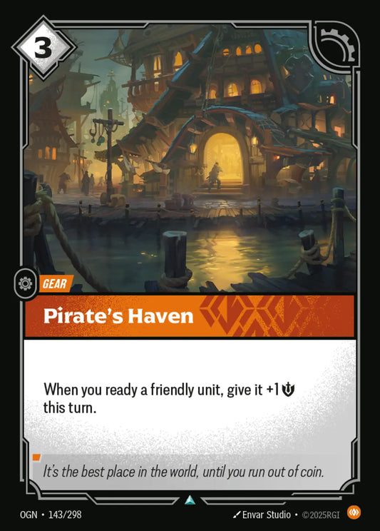 (143/298) Riftbound TCG Origins Single: Pirate's Haven Holo Uncommon