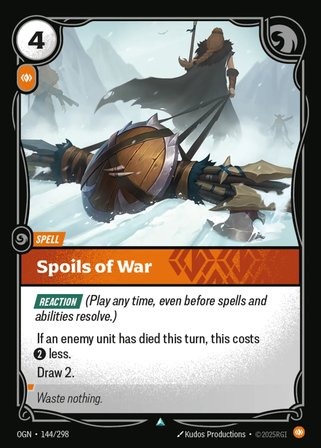 (144/298) Riftbound TCG Origins Single: Spoils of War Holo Uncommon