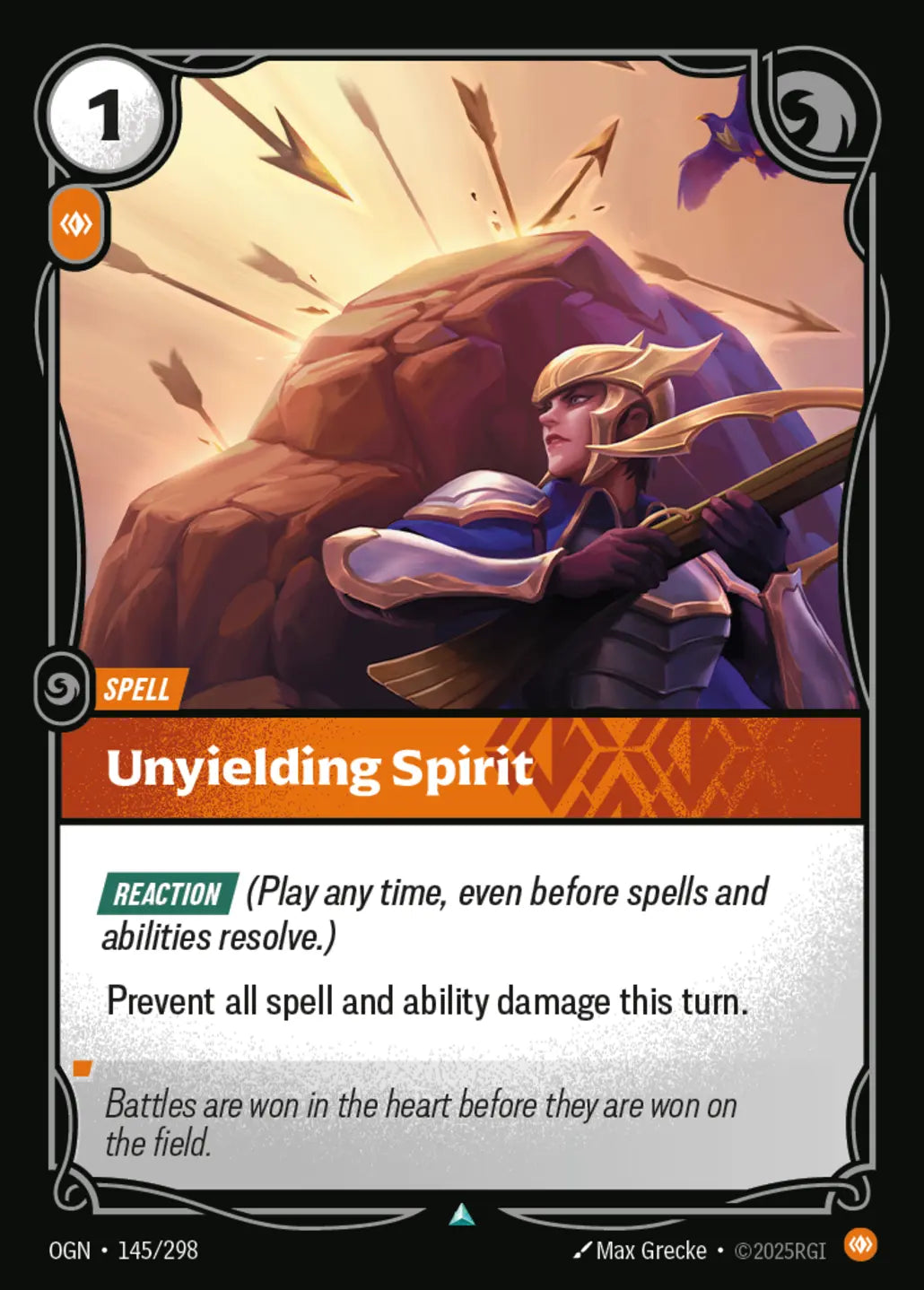 (145/298) Riftbound TCG Origins Single: Unyielding Spirit Holo Uncommon