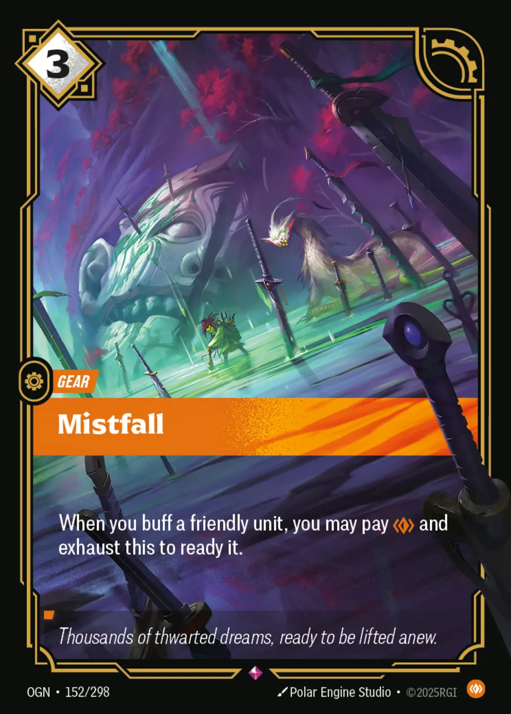 (152/298) Riftbound TCG Origins Single: Mistfall Holo Rare