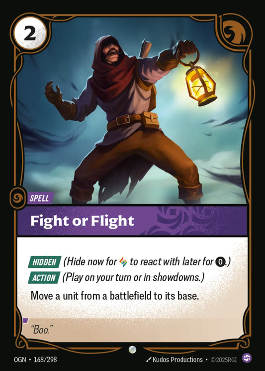 (168/298) Riftbound TCG Origins Single: Fight or Flight Holo Common