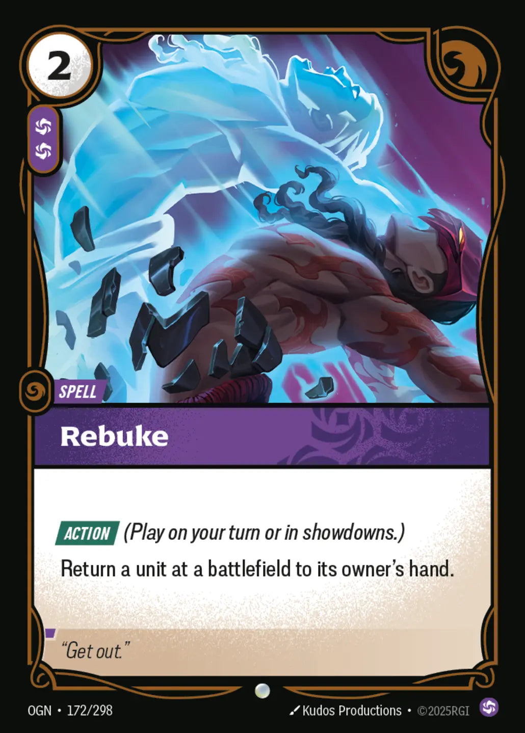 (172/298) Riftbound TCG Origins Single: Rebuke Holo Common