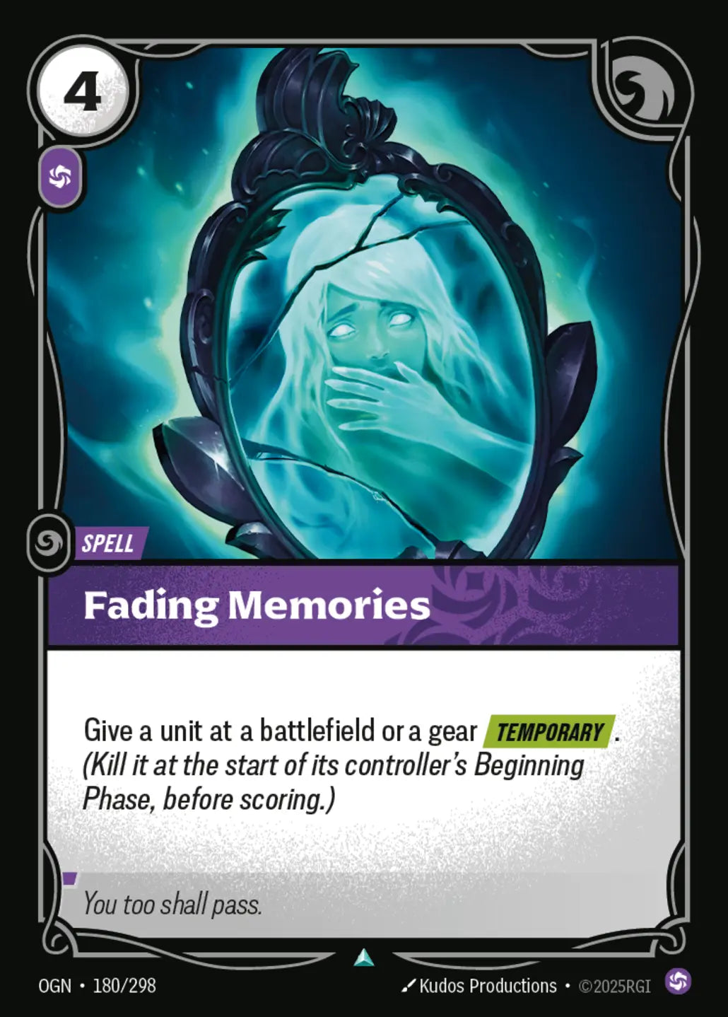 (180/298) Riftbound TCG Origins Single: Fading Memories  Uncommon