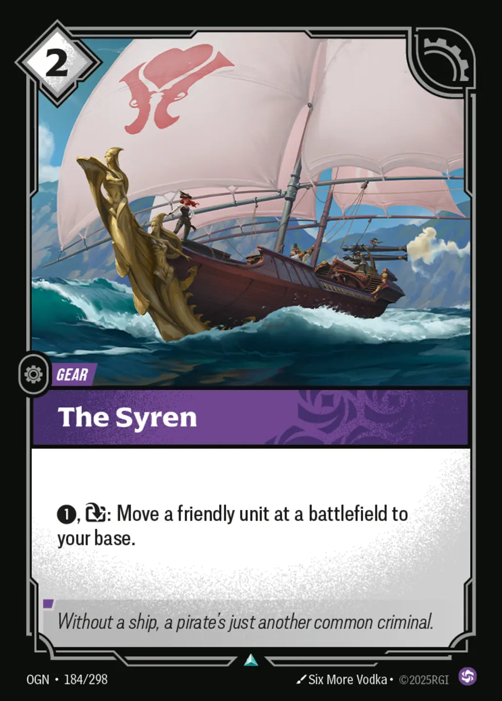 (184/298) Riftbound TCG Origins Single: The Syren  Uncommon