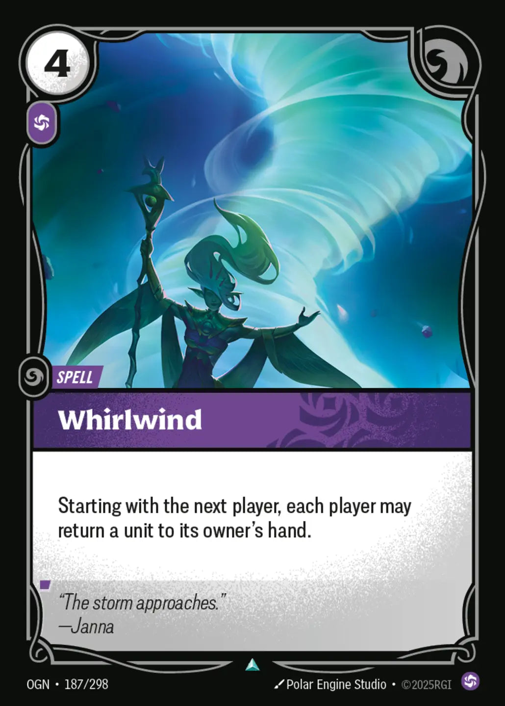 (187/298) Riftbound TCG Origins Single: Whirlwind  Uncommon