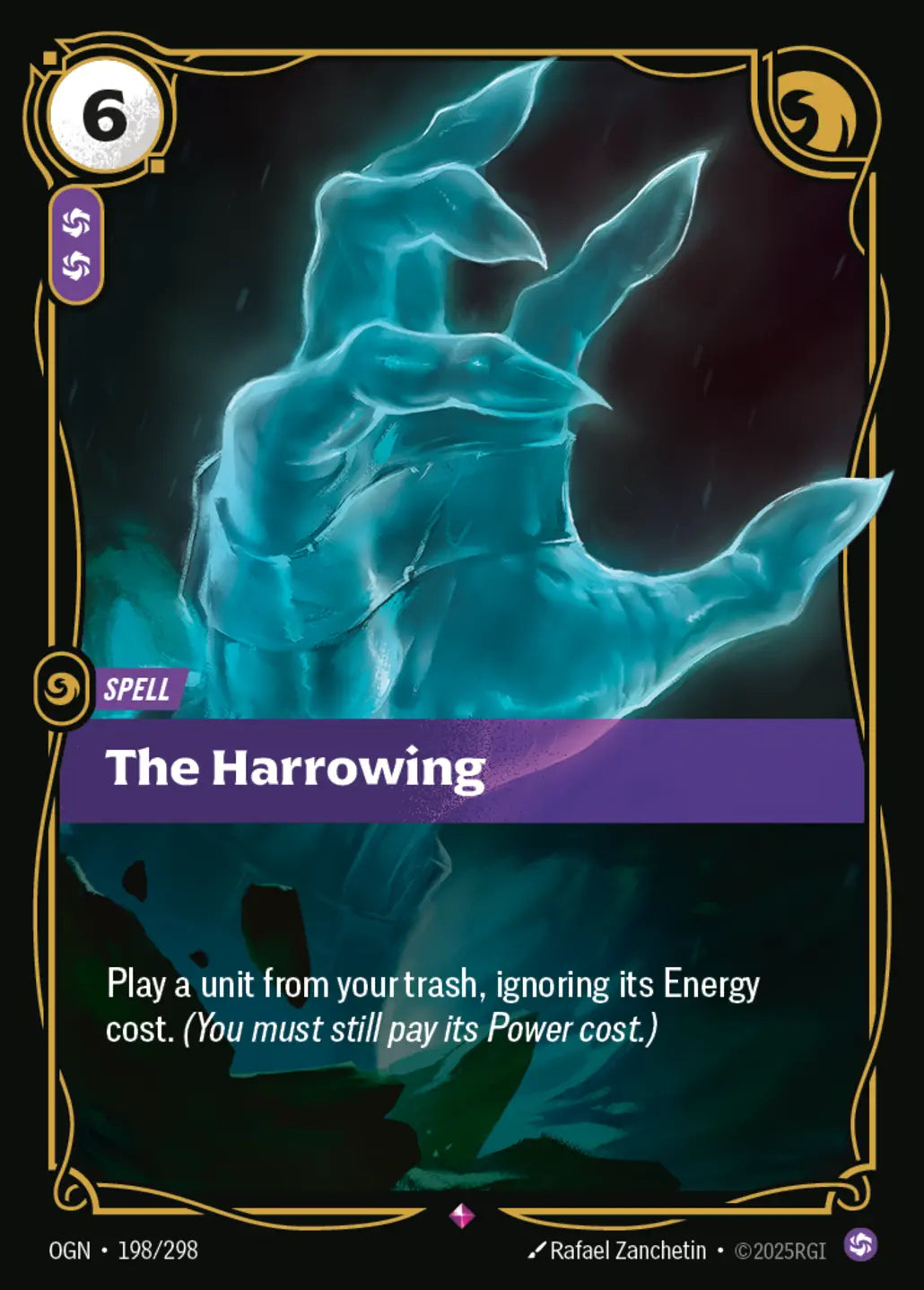 (198/298) Riftbound TCG Origins Single: The Harrowing Holo Rare