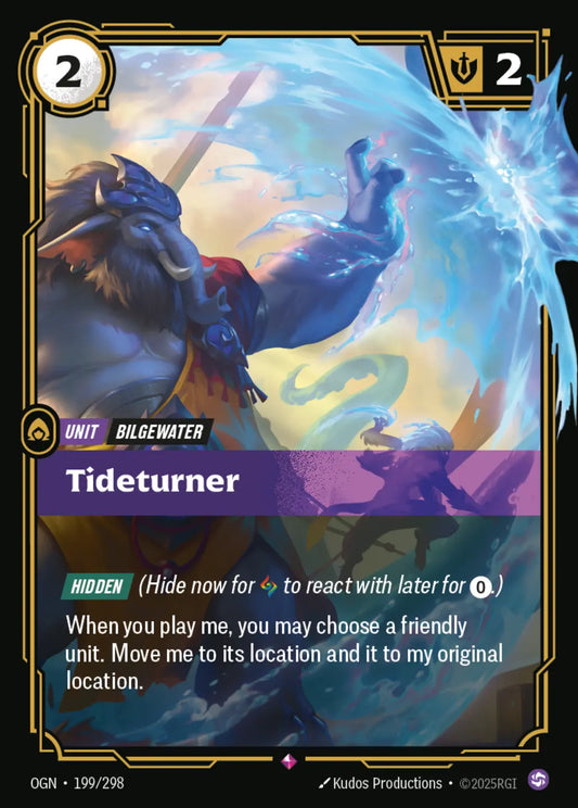 (199/298) Riftbound TCG Origins Single: Tideturner Holo Rare
