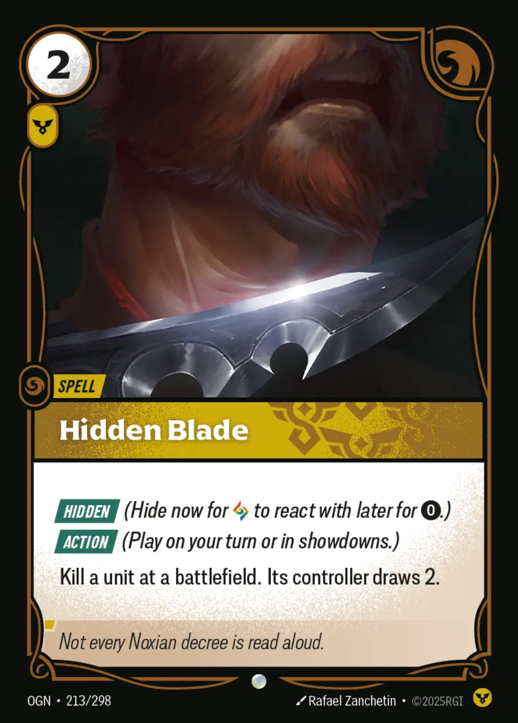 (213/298) Riftbound TCG Origins Single: Hidden Blade  Common