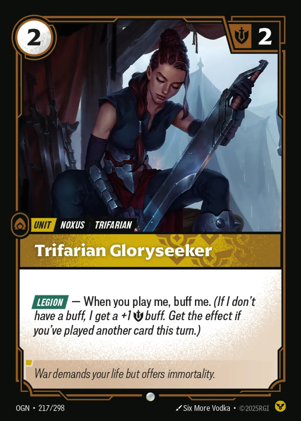 (217/298) Riftbound TCG Origins Single: Trifarian Gloryseeker  Common
