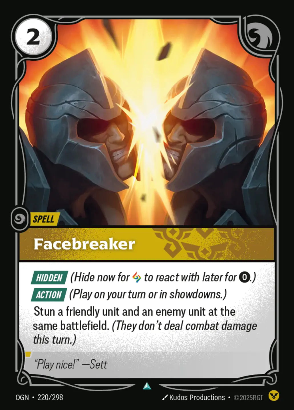 (220/298) Riftbound TCG Origins Single: Facebreaker  Uncommon