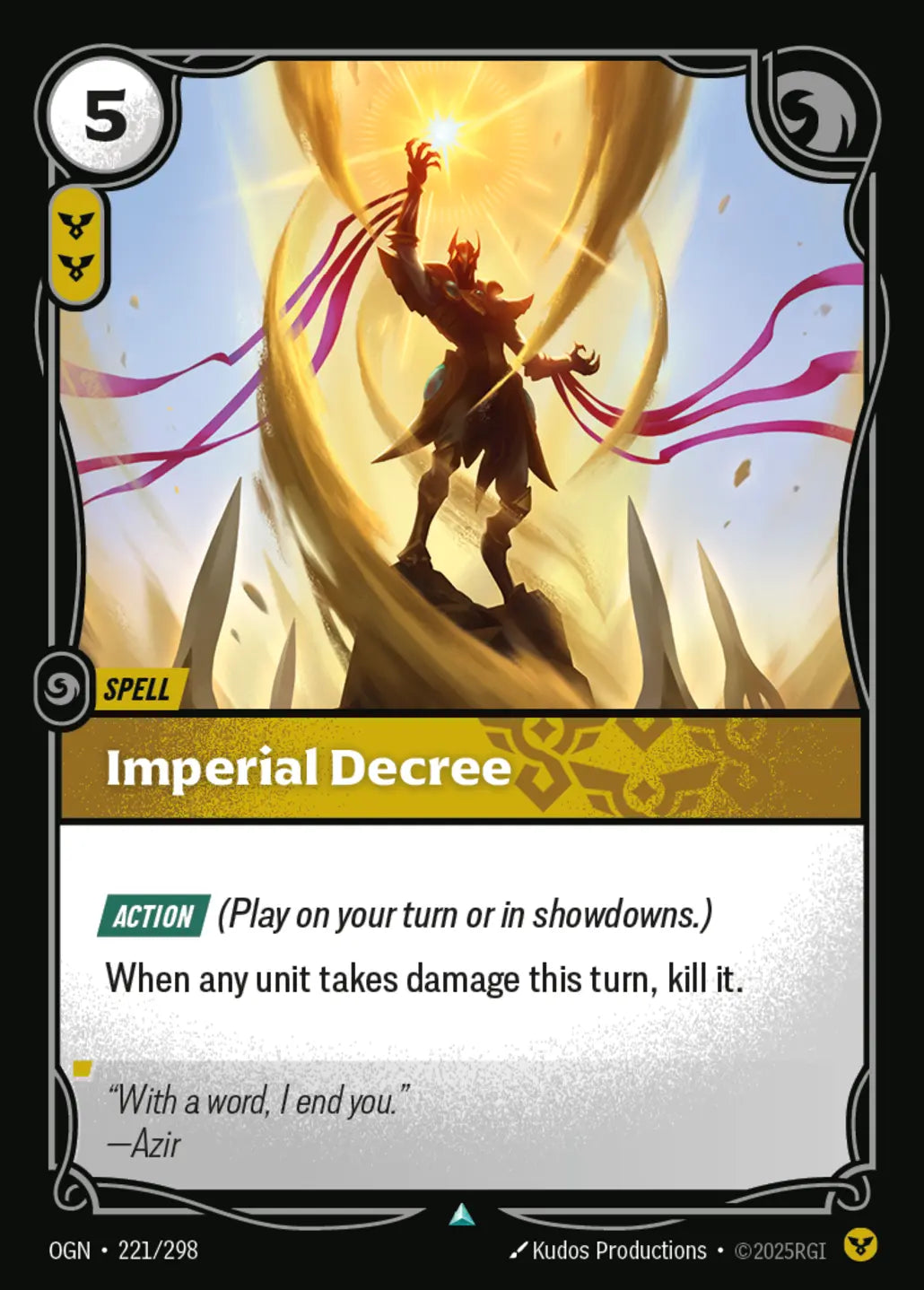 (221/298) Riftbound TCG Origins Single: Imperial Decree Holo Uncommon