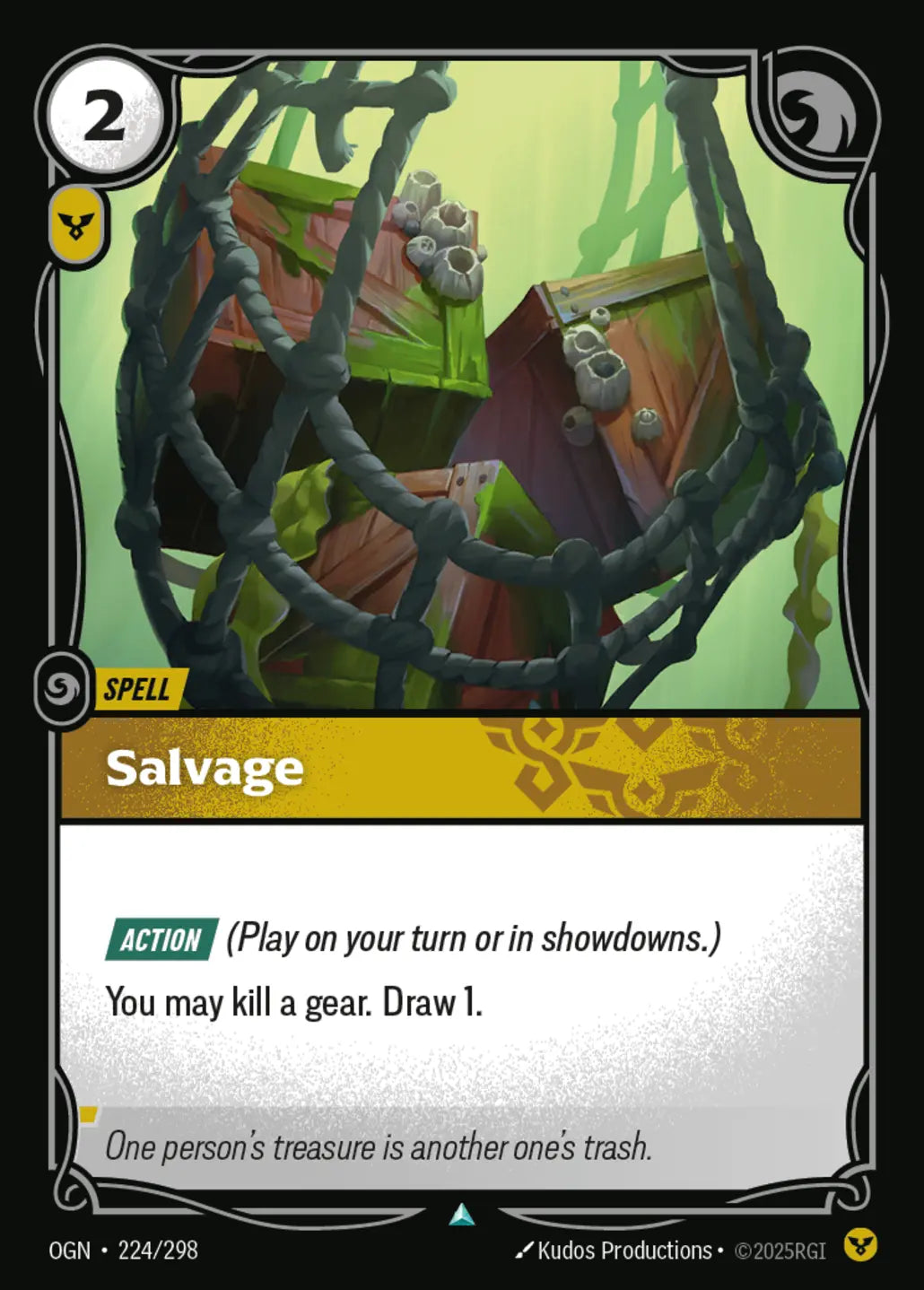 (224/298) Riftbound TCG Origins Single: Salvage Holo Uncommon