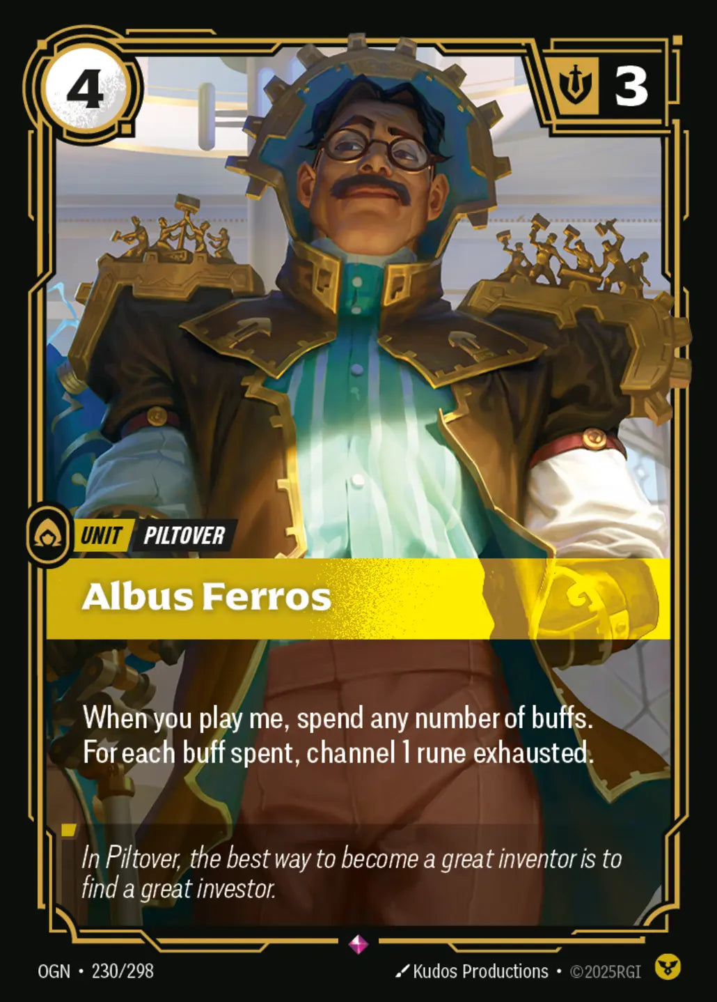(230/298) Riftbound TCG Origins Single: Albus Ferros Holo Rare