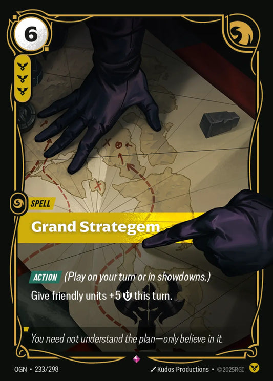 (233/298) Riftbound TCG Origins Single: Grand Strategem Holo Rare