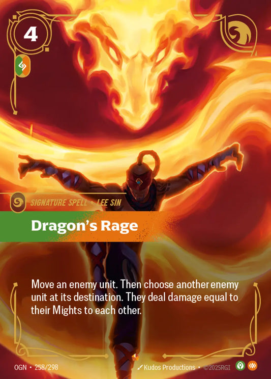 (258/298) Riftbound TCG Origins Single: Dragon's Rage Holo Epic