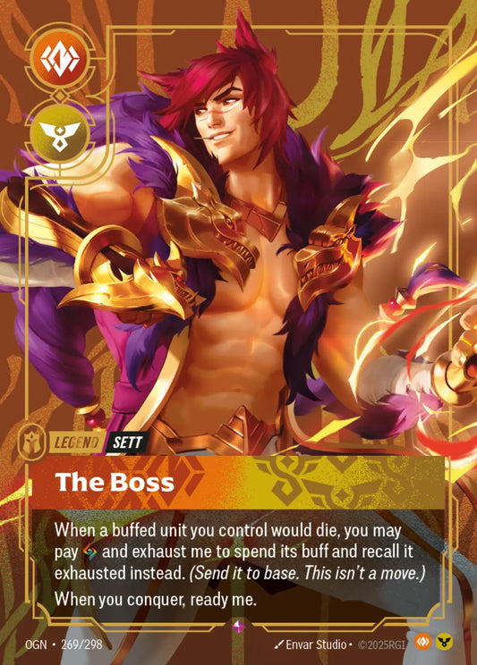 (269/298) Riftbound TCG Origins Single: Sett, The Boss (V.1 - Rare) Holo Rare