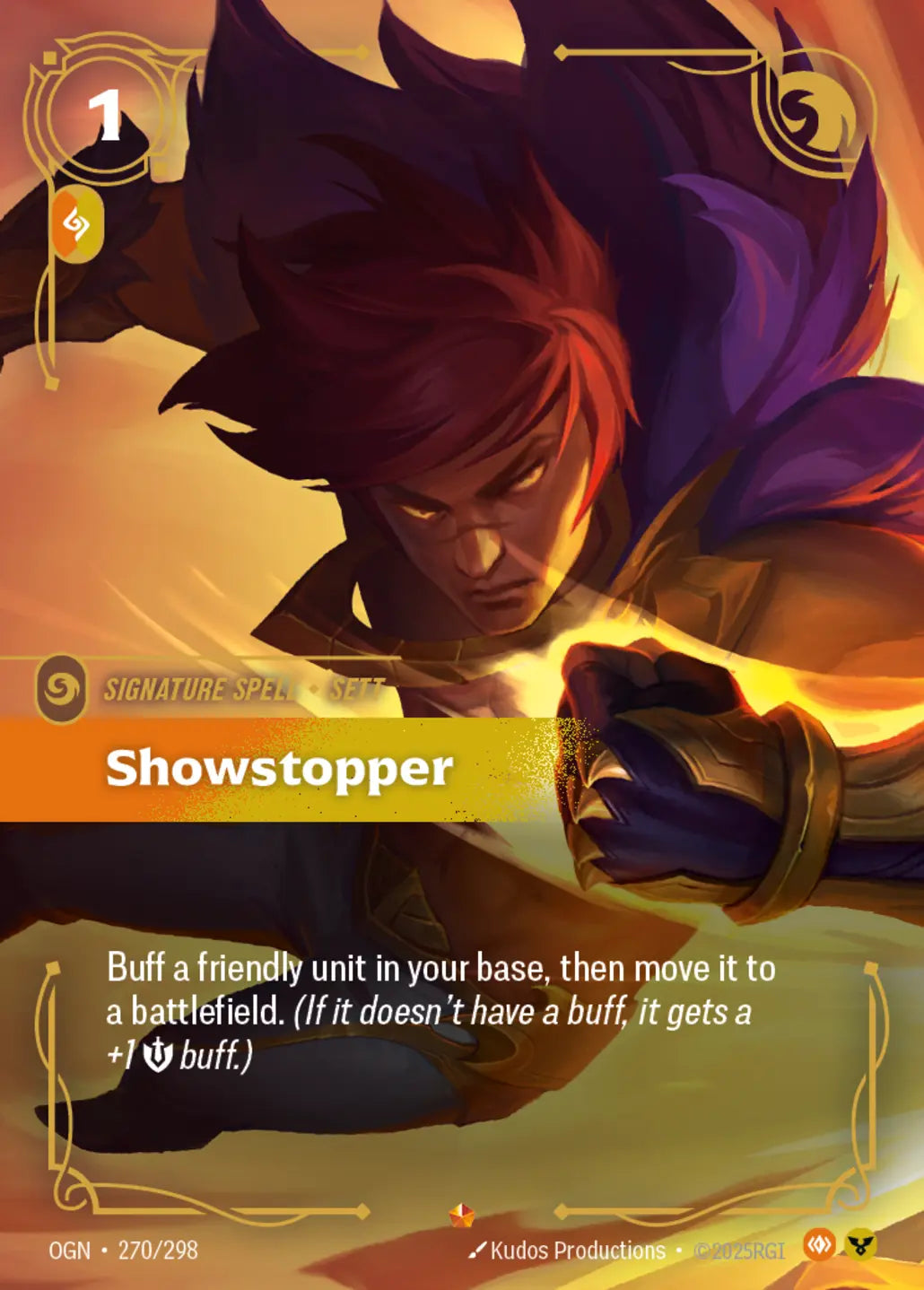 (270/298) Riftbound TCG Origins Single: Showstopper Holo Epic