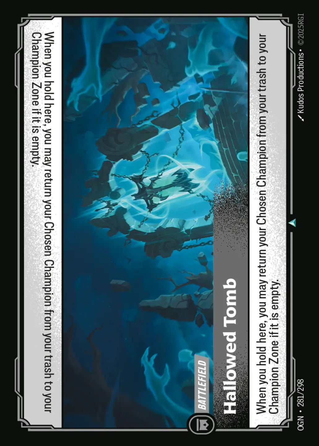 (281/298) Riftbound TCG Origins Single: Hallowed Tomb Holo Uncommon