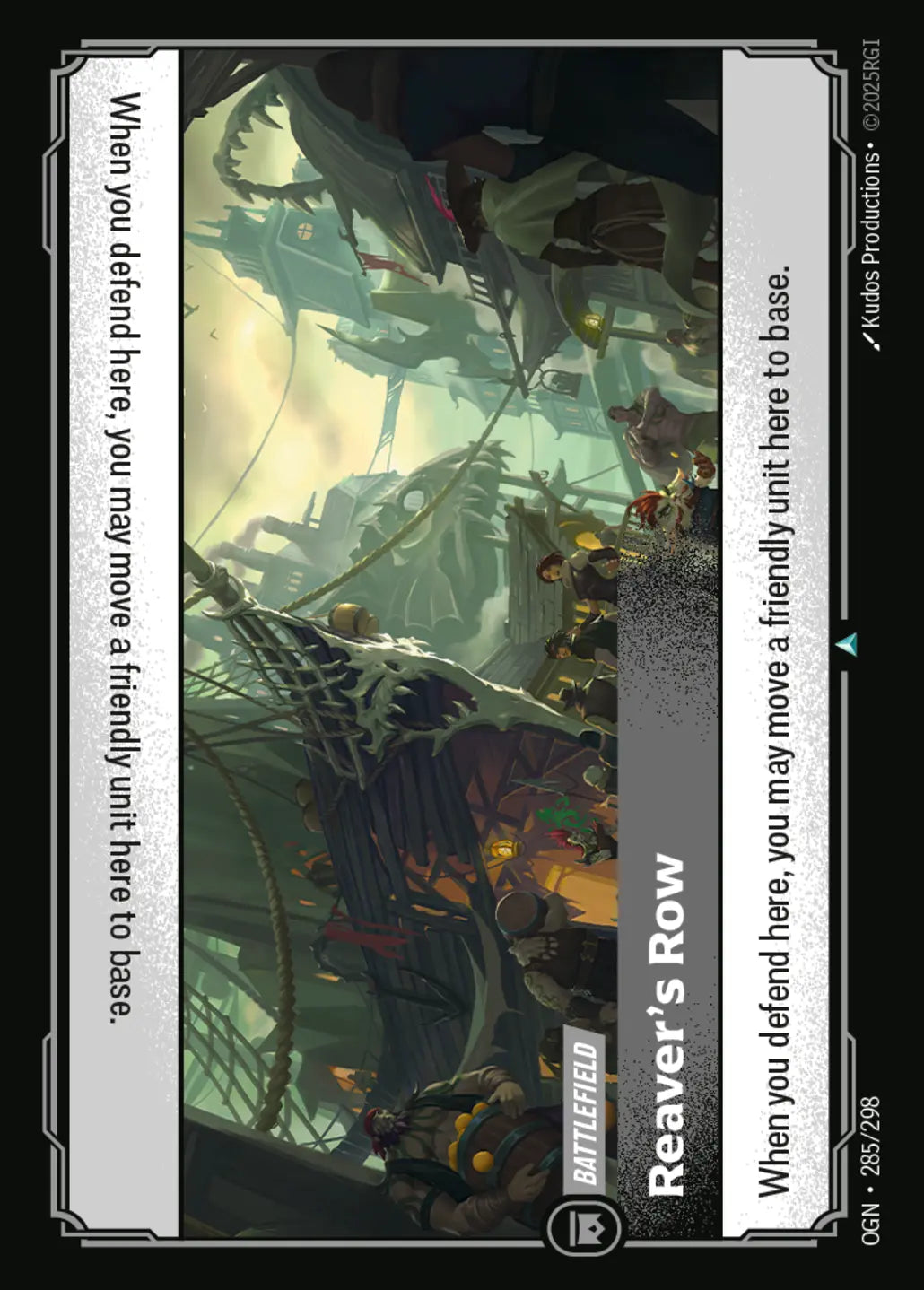 (285/298) Riftbound TCG Origins Single: Reaver's Row  Uncommon
