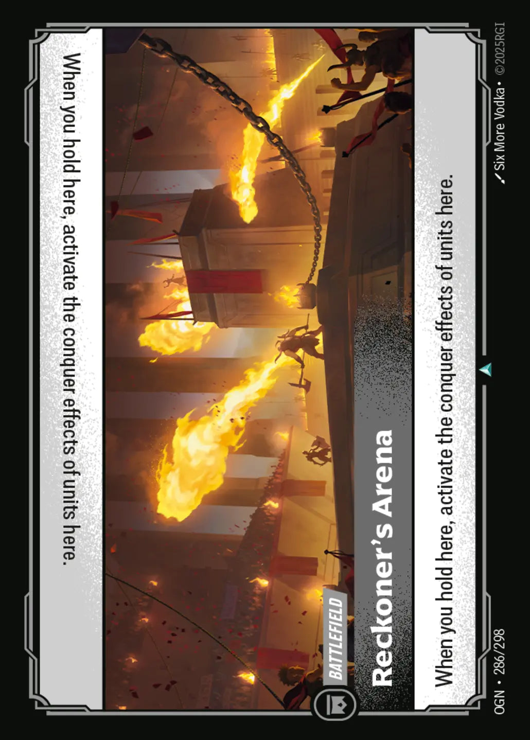 (286/298) Riftbound TCG Origins Single: Reckoner's Arena Holo Uncommon