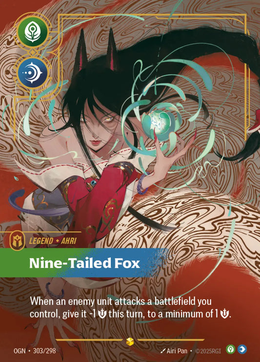 (303/298) Riftbound TCG Origins Single: Ahri, Nine-Tailed Fox (V.2 - Showcase) Holo Showcase