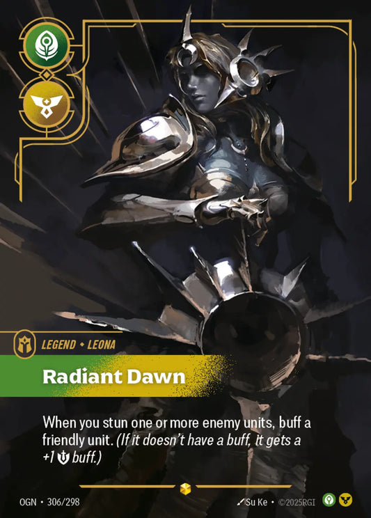 (306/298) Riftbound TCG Origins Single: Leona, Radiant Dawn (V.2 - Showcase) Holo Showcase