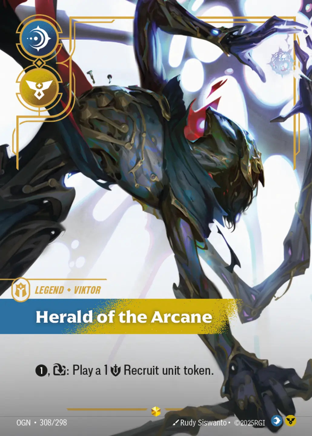 (308/298) Riftbound TCG Origins Single: Viktor, Herald of the Arcane (V.2 - Showcase) Holo Showcase