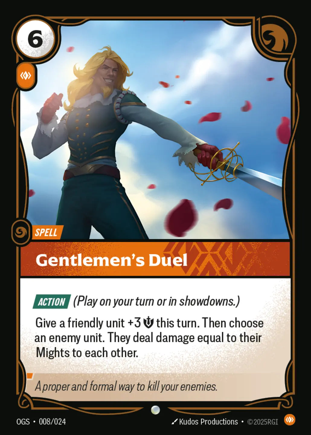 (008/024) Riftbound TCG Proving Grounds Single: Gentlemen's Duel  Common