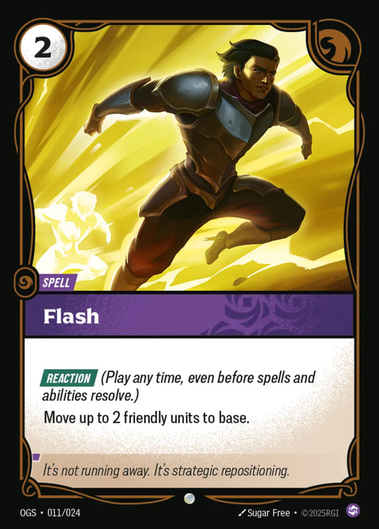 (011/024) Riftbound TCG Proving Grounds Single: Flash  Common