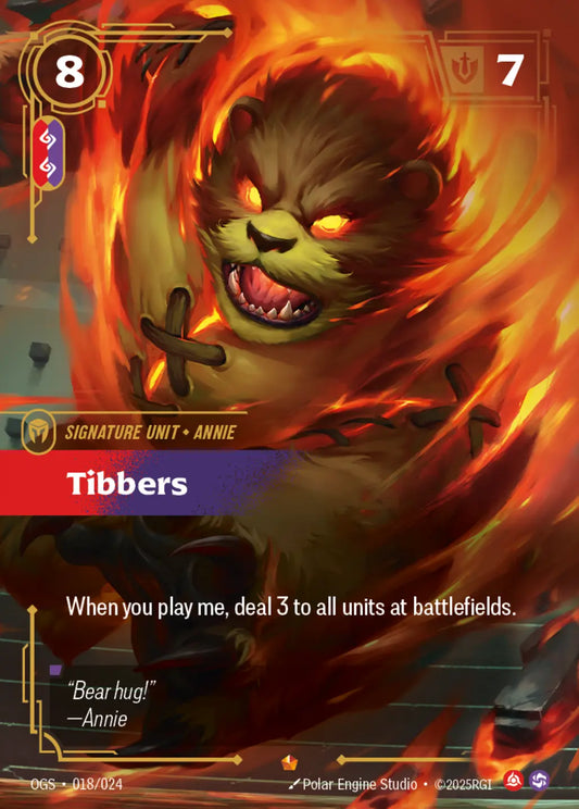 (018/024) Riftbound TCG Proving Grounds Single: Tibbers  Epic