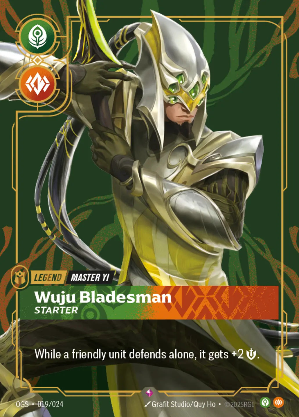 (019/024) Riftbound TCG Proving Grounds Single: Master Yi, Wuju Bladesman  Rare