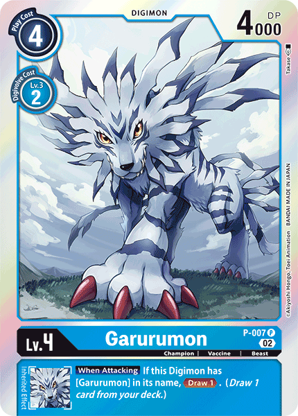 (P-007) Digimon TCG Resurgence Booster Single: Garurumon (P-007)  Promo