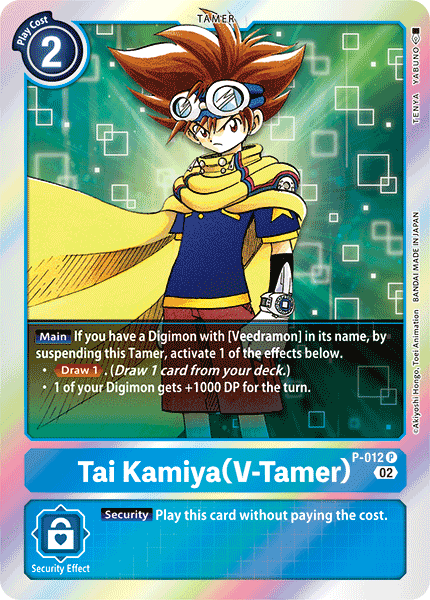 (P-012) Digimon TCG Resurgence Booster Single: Tai Kamiya (V-Tamer) (P-012)  Promo