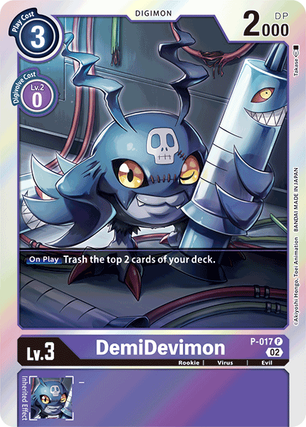 (P-017) Digimon TCG Resurgence Booster Single: DemiDevimon (P-017)  Promo