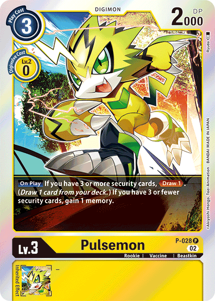 (P-028) Digimon TCG Resurgence Booster Single: Pulsemon (P-028)  Promo
